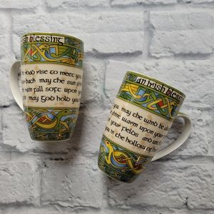 Irish Blessings Mugs Set of 2